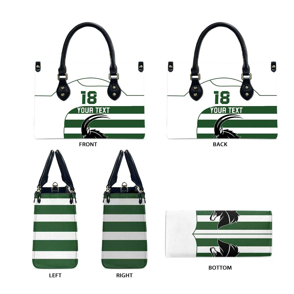Custom Zimbabwe Sables Rugby Leather Bag Go Champion