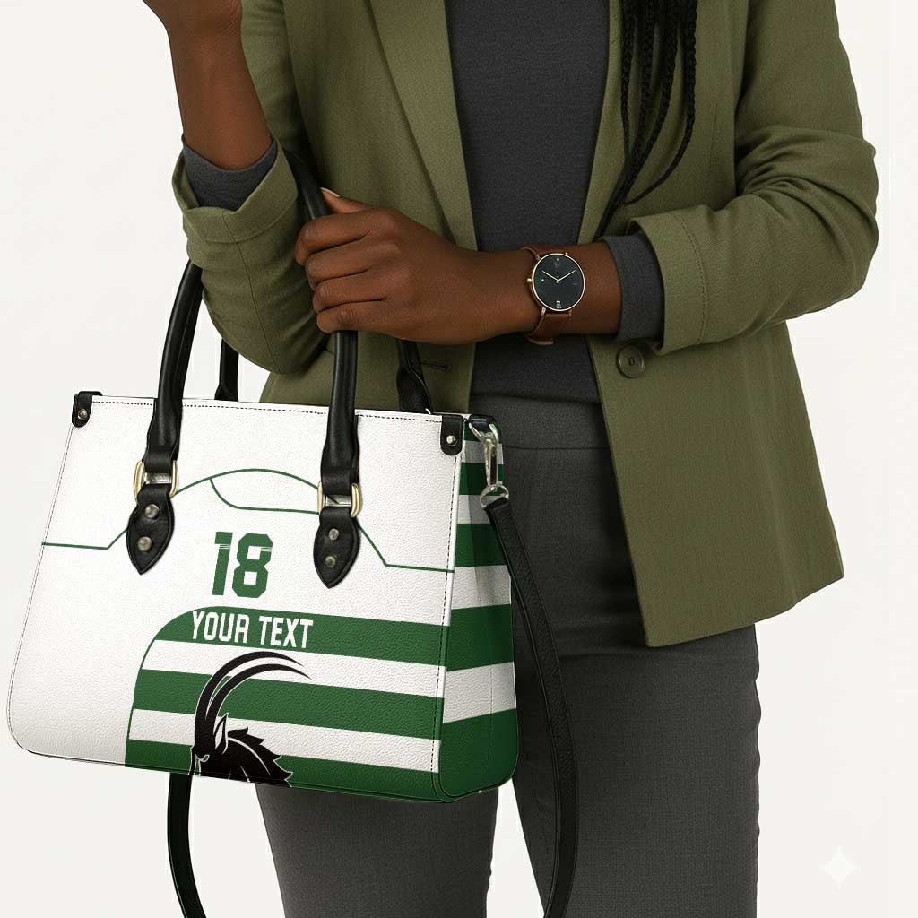 Custom Zimbabwe Sables Rugby Leather Bag Go Champion