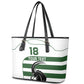 Custom Zimbabwe Sables Rugby Leather Tote Bag Go Champion - African Pride