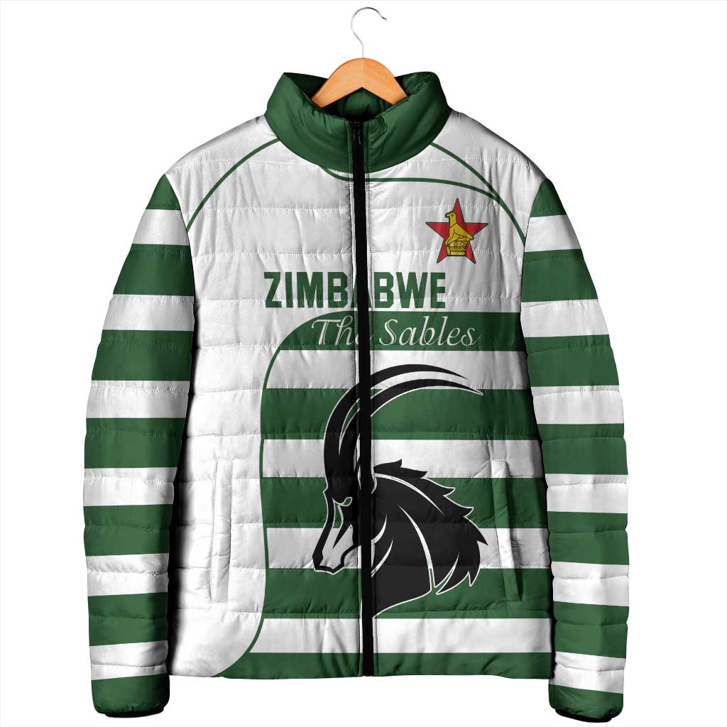 Custom Zimbabwe Sables Rugby Padded Jacket Go Champion