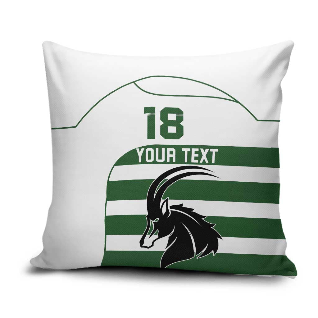 Custom Zimbabwe Sables Rugby Pillow Cover Go Champion