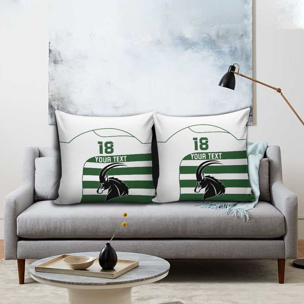 Custom Zimbabwe Sables Rugby Pillow Cover Go Champion