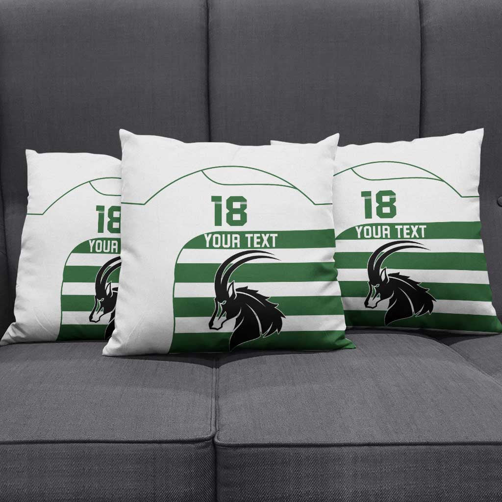 Custom Zimbabwe Sables Rugby Pillow Cover Go Champion