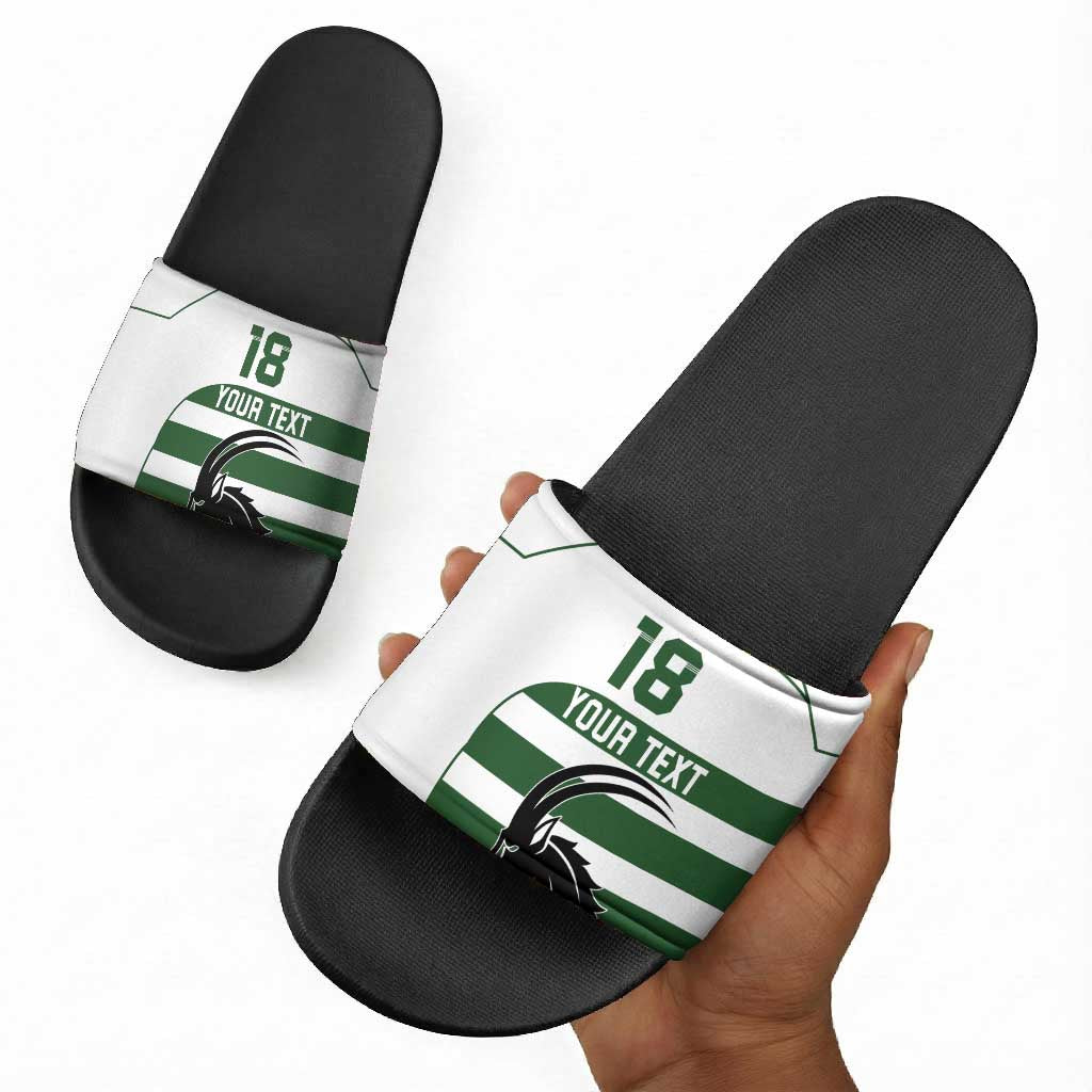 Custom Zimbabwe Sables Rugby Slide Sandals Go Champion