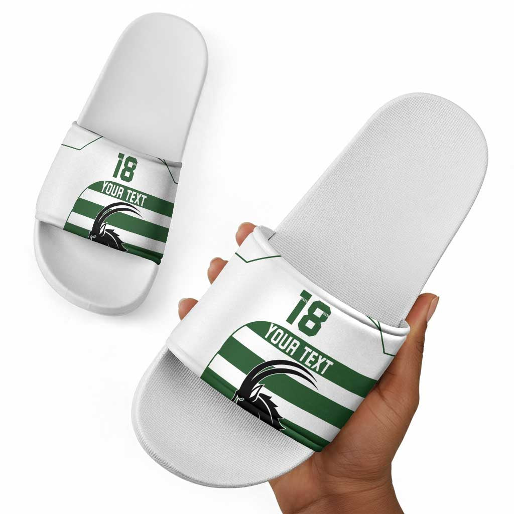 Custom Zimbabwe Sables Rugby Slide Sandals Go Champion