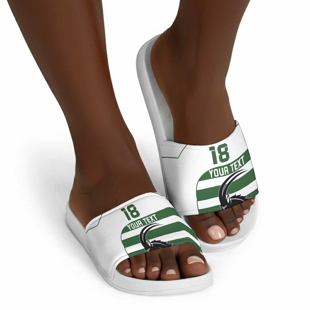 Custom Zimbabwe Sables Rugby Slide Sandals Go Champion
