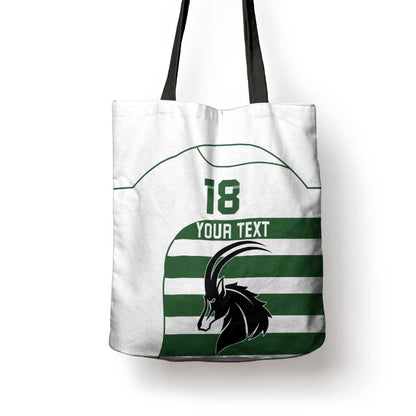 Custom Zimbabwe Sables Rugby Tote Bag Go Champion