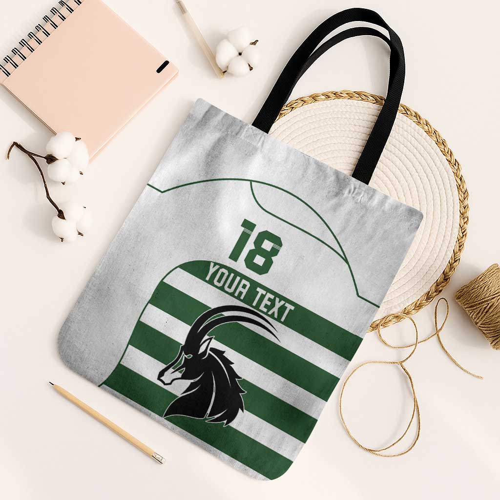 Custom Zimbabwe Sables Rugby Tote Bag Go Champion