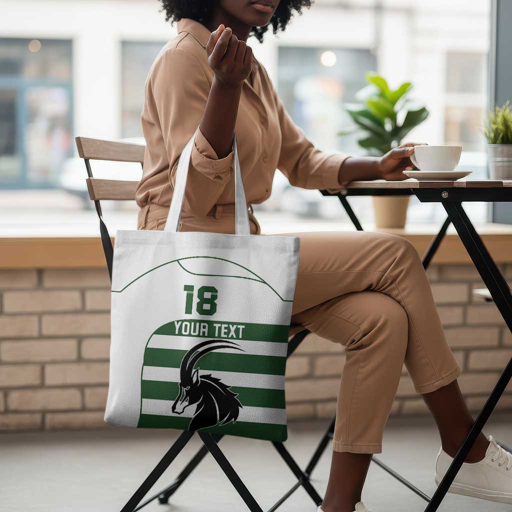 Custom Zimbabwe Sables Rugby Tote Bag Go Champion