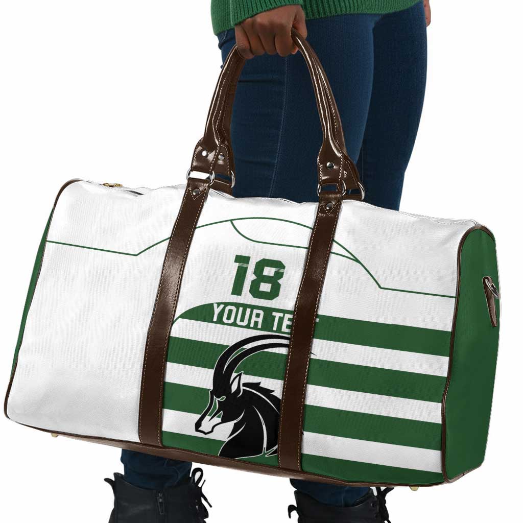 Custom Zimbabwe Sables Rugby Travel Bag Go Champion