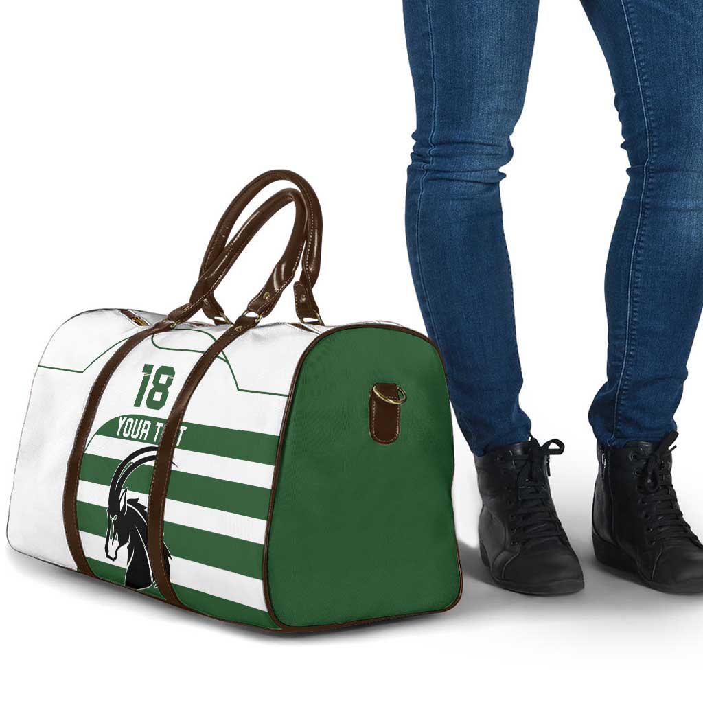 Custom Zimbabwe Sables Rugby Travel Bag Go Champion