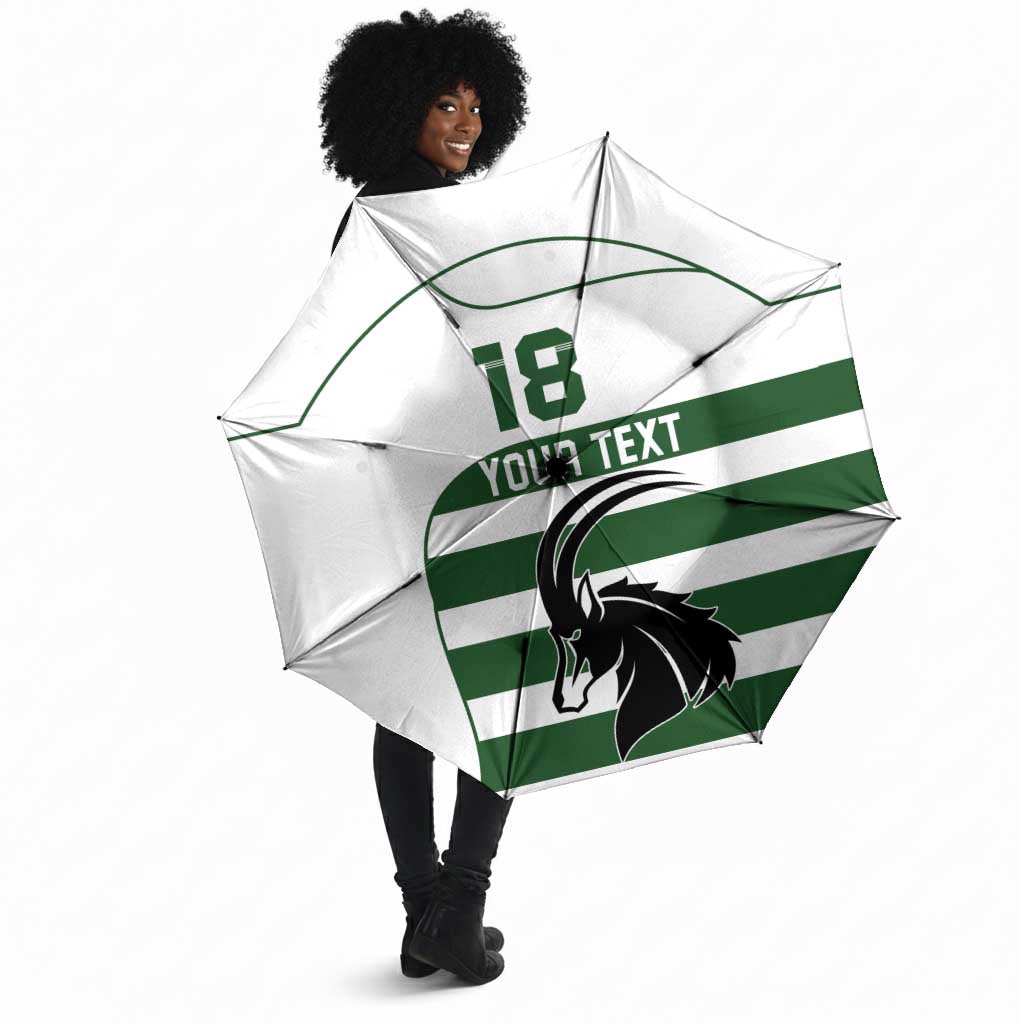 Custom Zimbabwe Sables Rugby Umbrella Go Champion