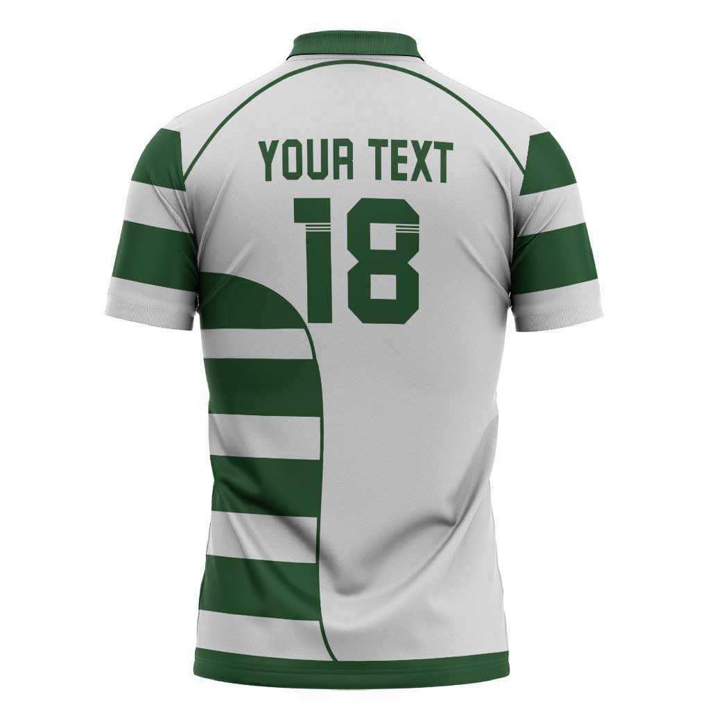 Custom Zimbabwe Sables Rugby Zipper Polo Shirt Go Champion