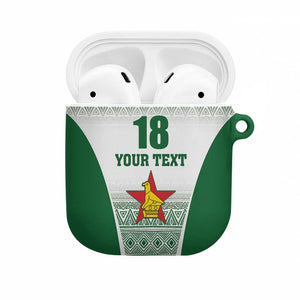 Custom Zimbabwe Sables Rugby AirPods Case African Patterns