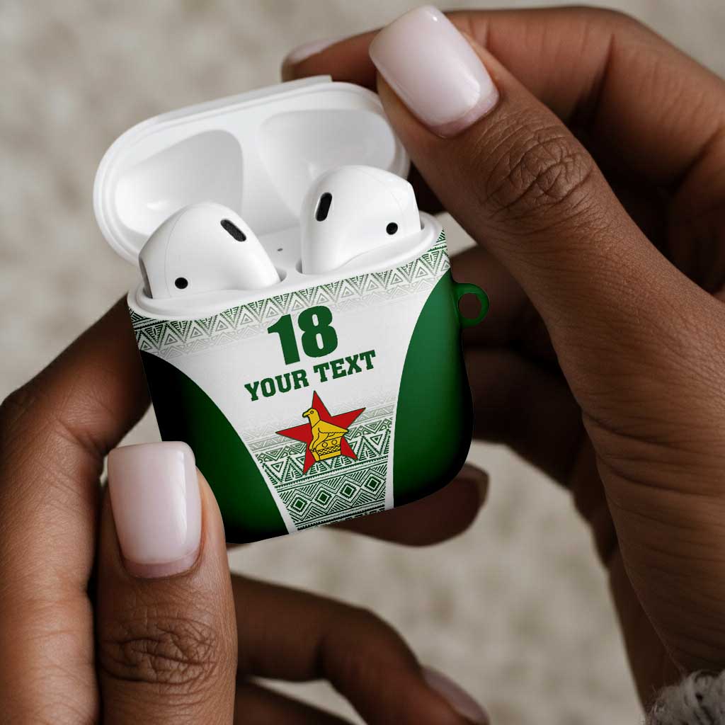 Custom Zimbabwe Sables Rugby AirPods Case African Patterns