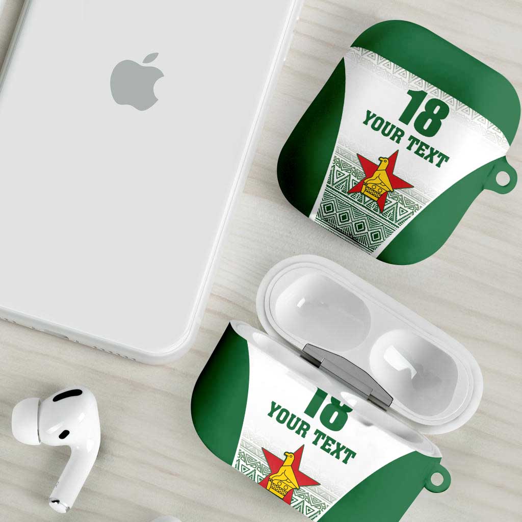 Custom Zimbabwe Sables Rugby AirPods Case African Patterns