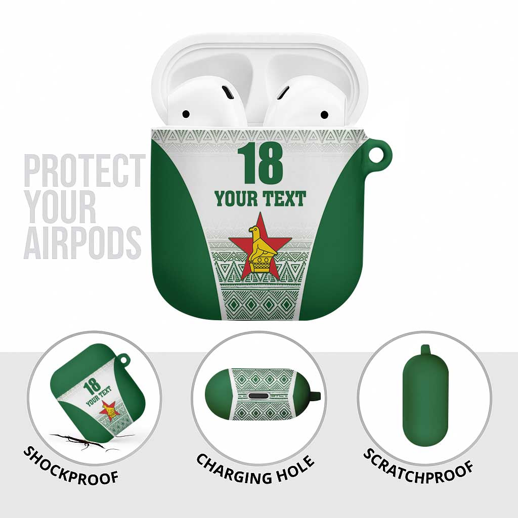 Custom Zimbabwe Sables Rugby AirPods Case African Patterns