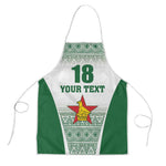 Custom Zimbabwe Sables Rugby Apron African Patterns