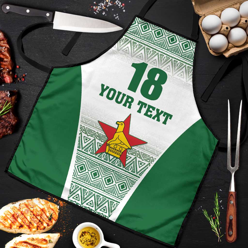 Custom Zimbabwe Sables Rugby Apron African Patterns