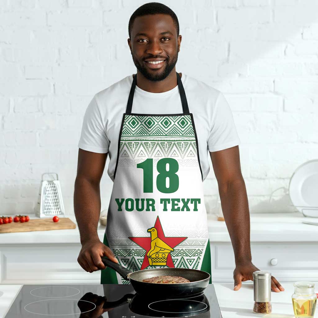 Custom Zimbabwe Sables Rugby Apron African Patterns