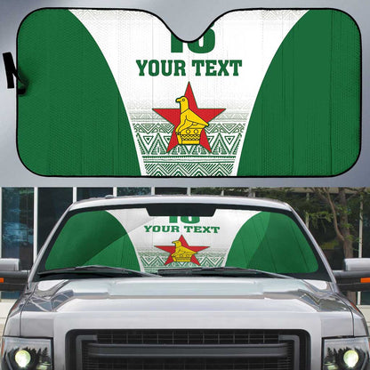 Custom Zimbabwe Sables Rugby Auto Sun Shade African Patterns
