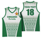 Custom Zimbabwe Sables Rugby Basketball Jersey African Patterns LT18