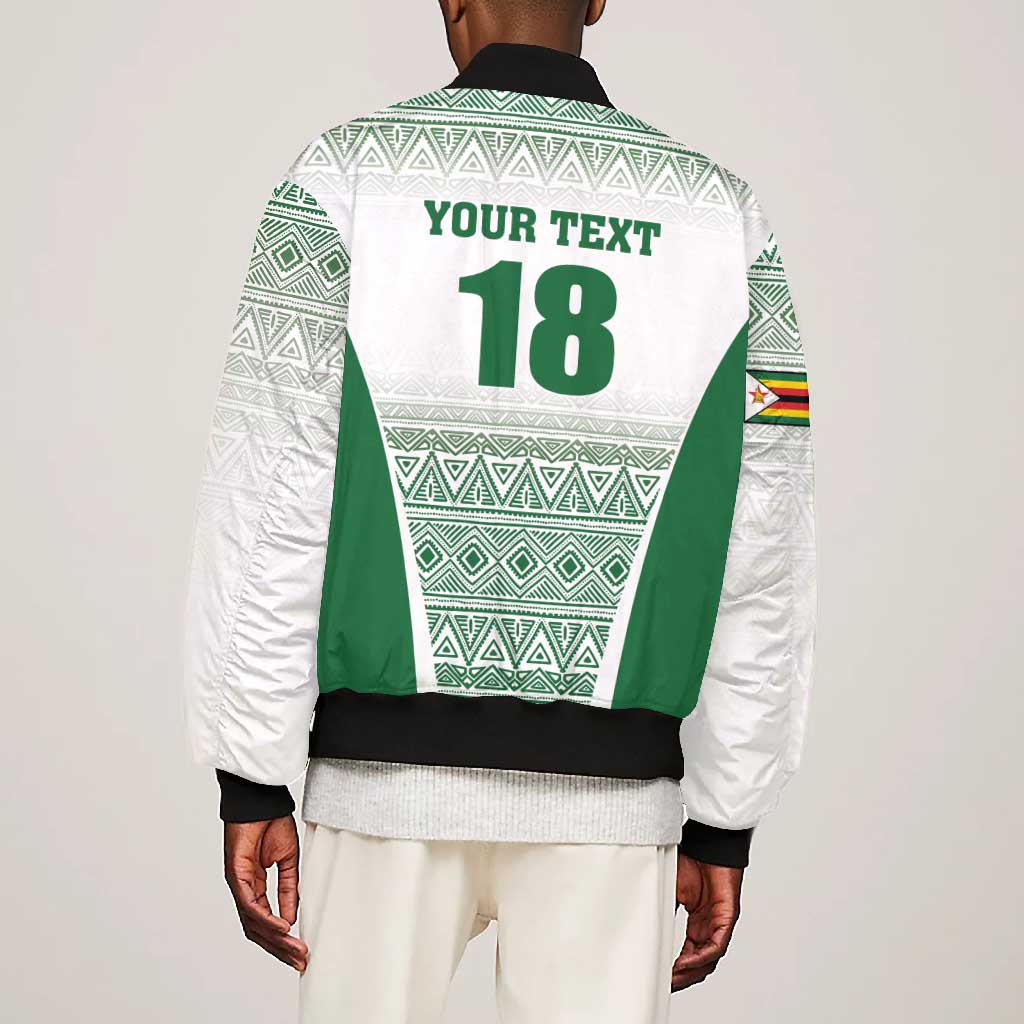 Custom Zimbabwe Sables Rugby Bomber Jacket African Patterns - African Pride