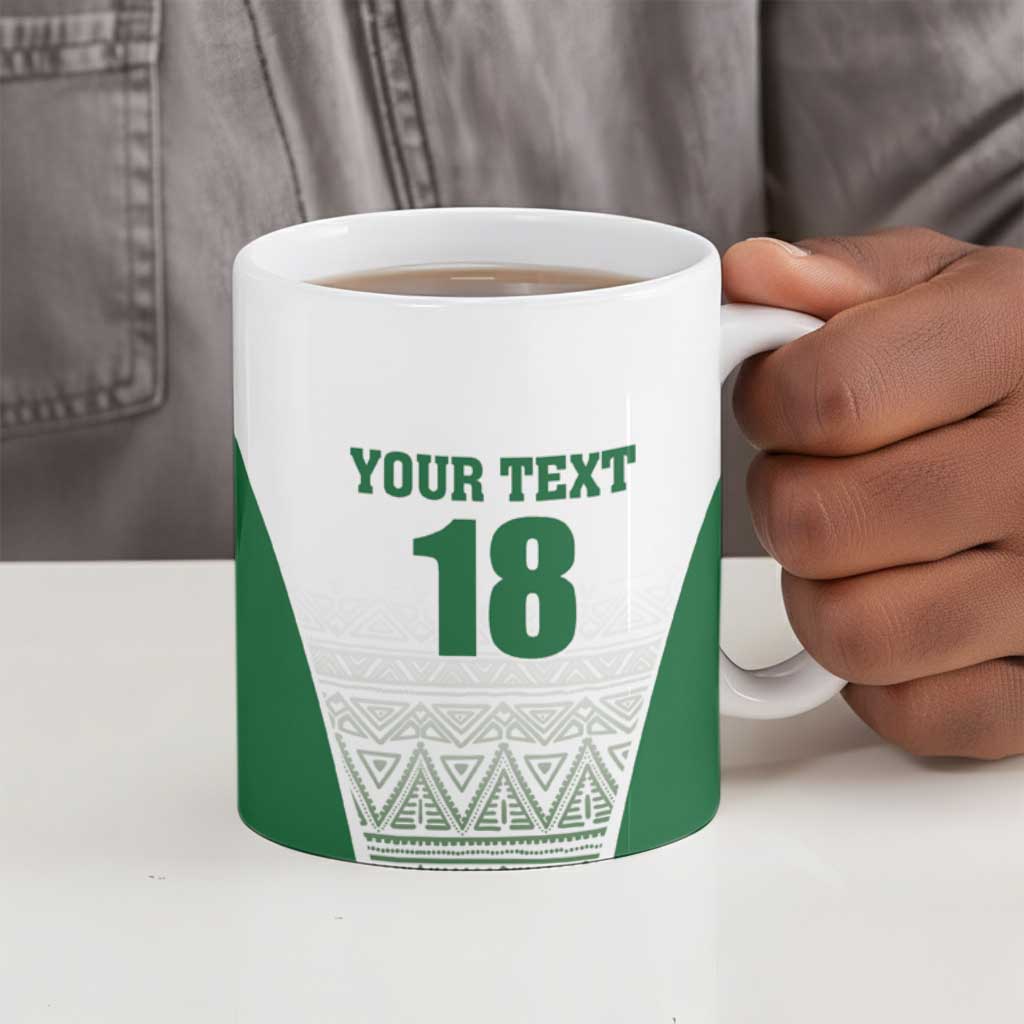 Custom Zimbabwe Sables Rugby Ceramic Mug African Patterns