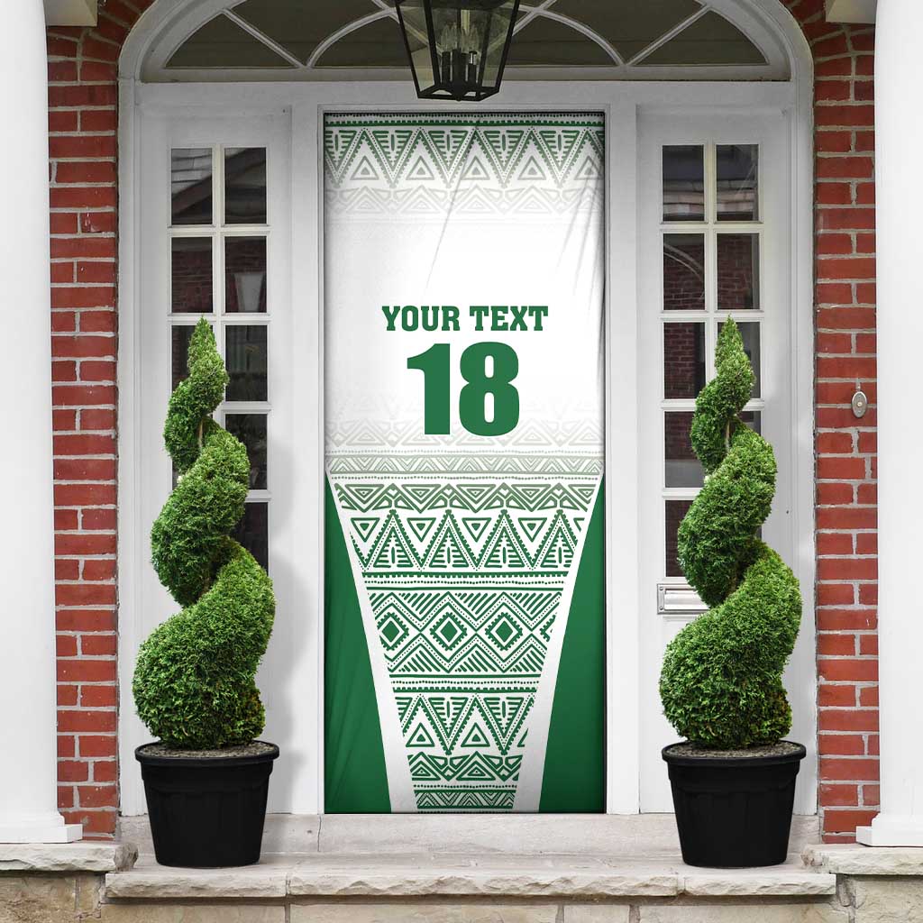 Custom Zimbabwe Sables Rugby Door Cover African Patterns