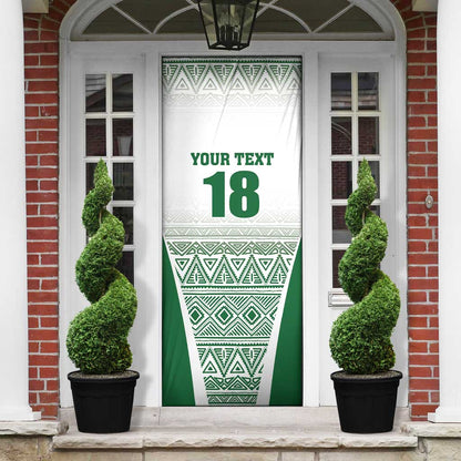 Custom Zimbabwe Sables Rugby Door Cover African Patterns