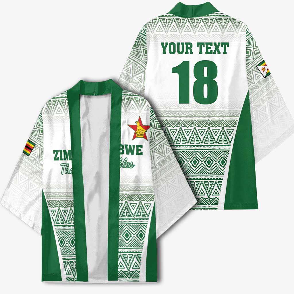 Custom Zimbabwe Sables Rugby Kimono African Patterns