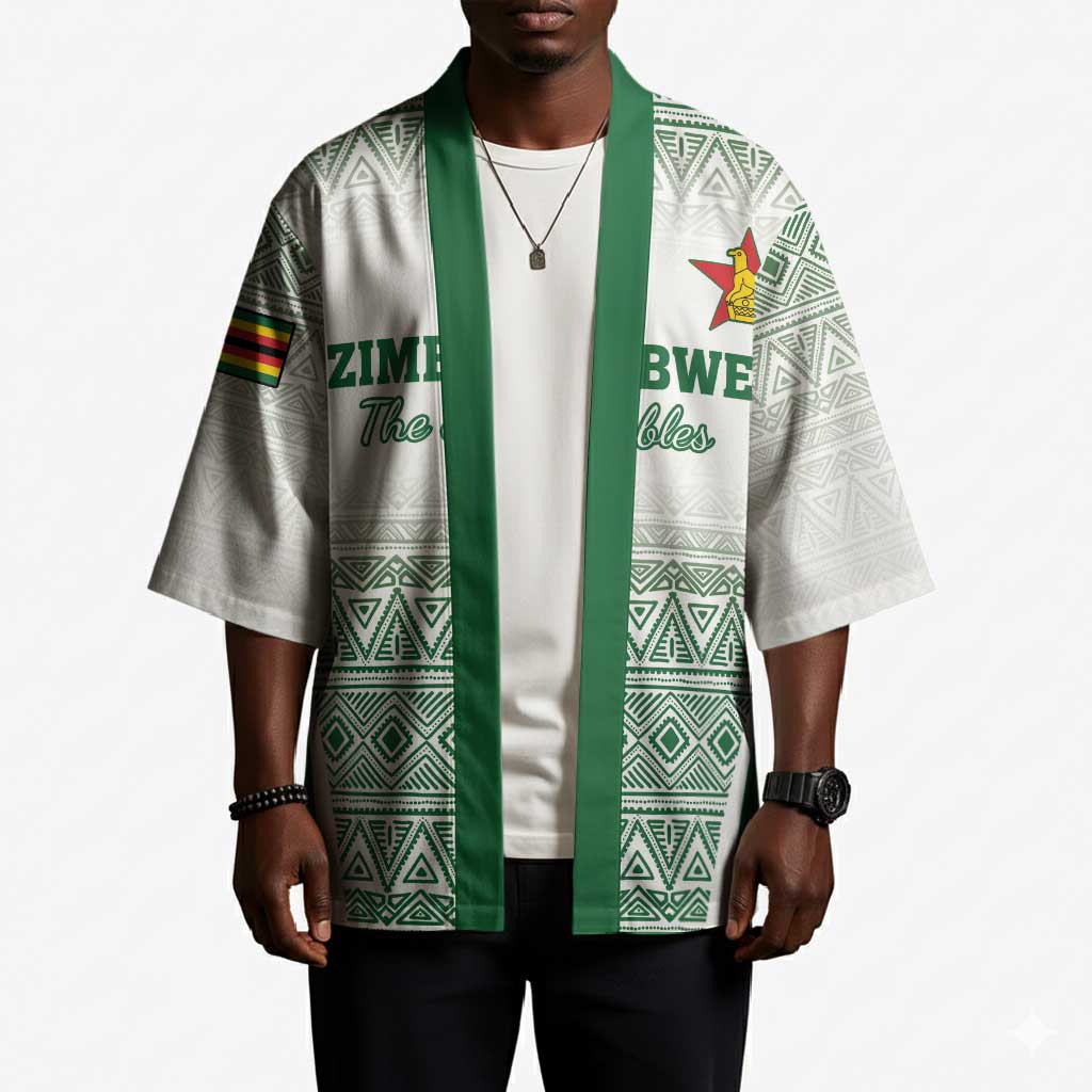 Custom Zimbabwe Sables Rugby Kimono African Patterns