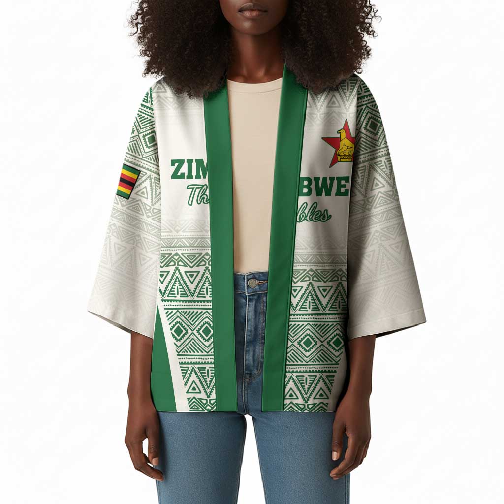 Custom Zimbabwe Sables Rugby Kimono African Patterns