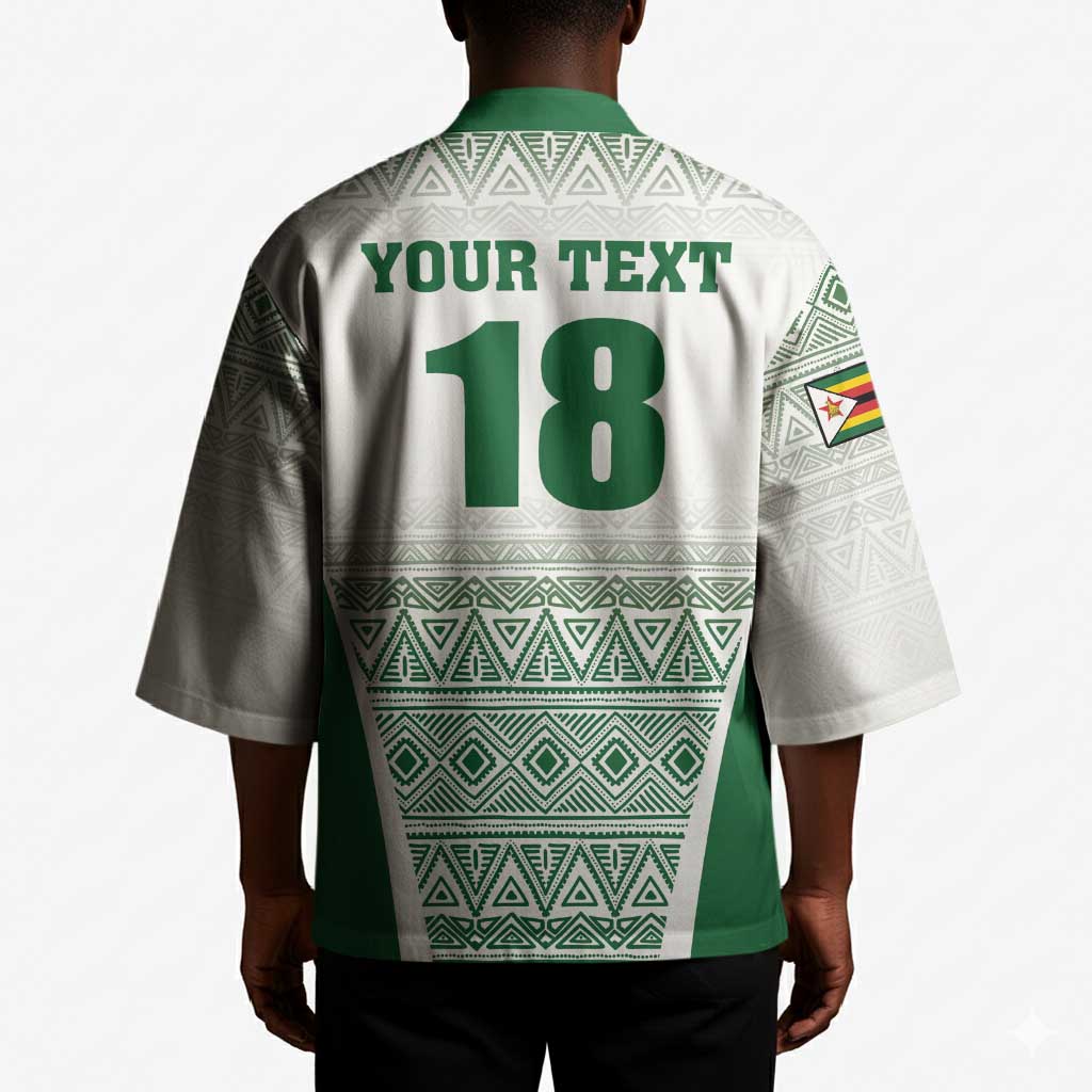 Custom Zimbabwe Sables Rugby Kimono African Patterns