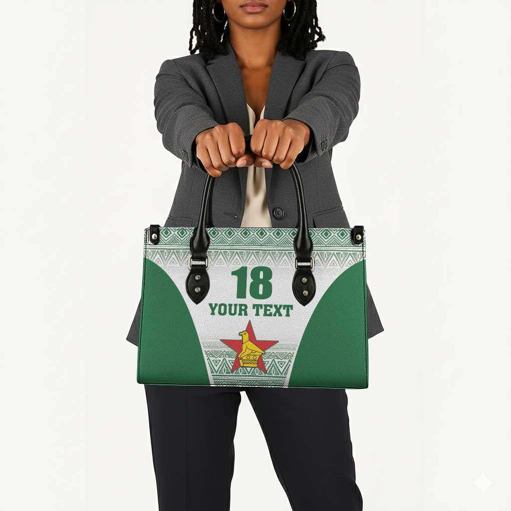 Custom Zimbabwe Sables Rugby Leather Bag African Patterns