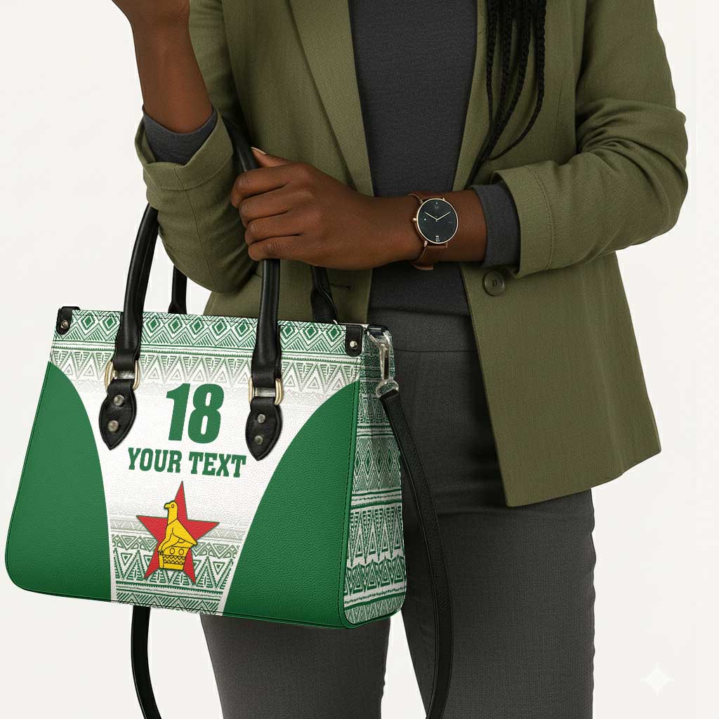 Custom Zimbabwe Sables Rugby Leather Bag African Patterns