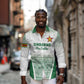 Custom Zimbabwe Sables Rugby Long Sleeve Button Shirt African Patterns - African Pride