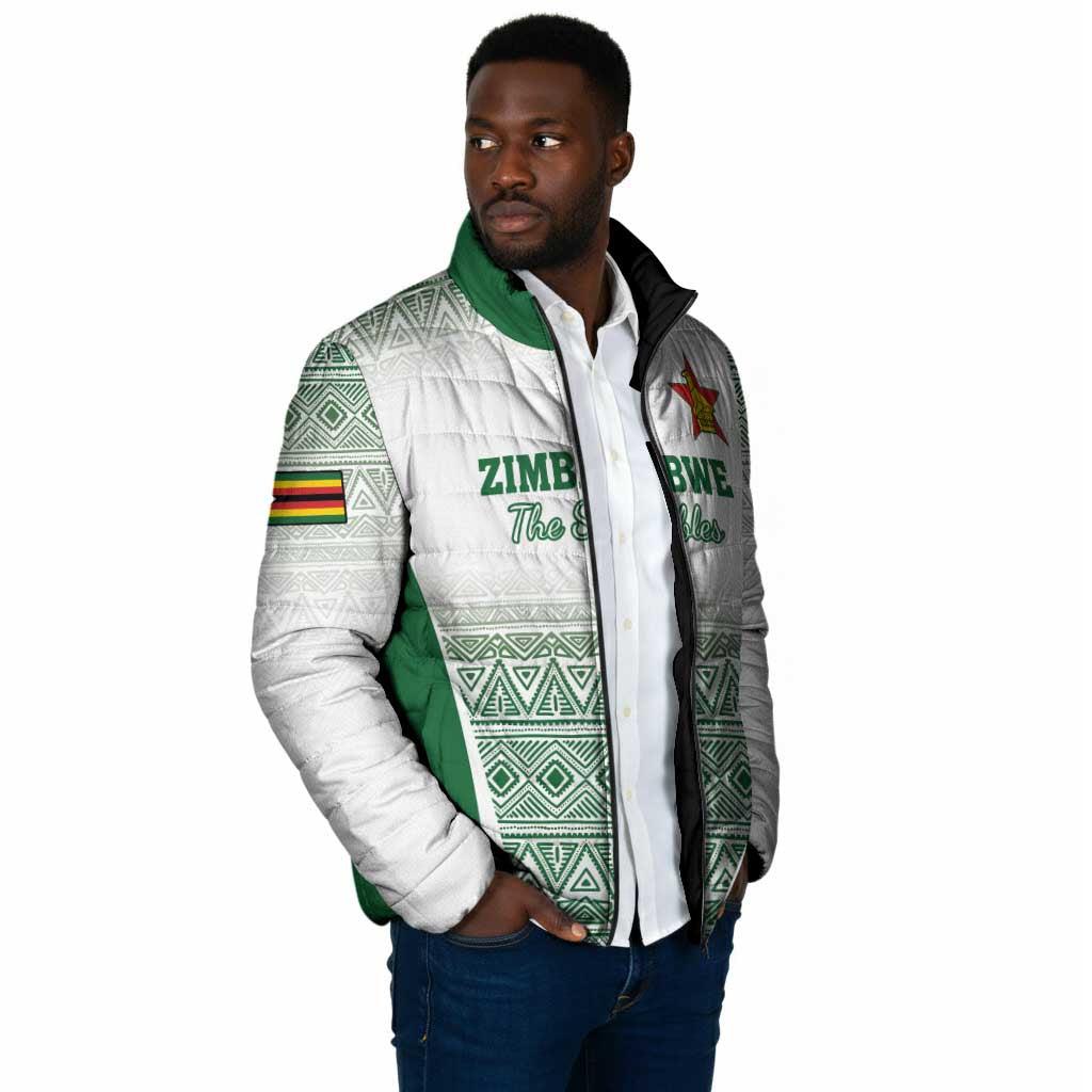 Custom Zimbabwe Sables Rugby Padded Jacket African Patterns