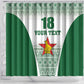 Custom Zimbabwe Sables Rugby Shower Curtain African Patterns - African Pride