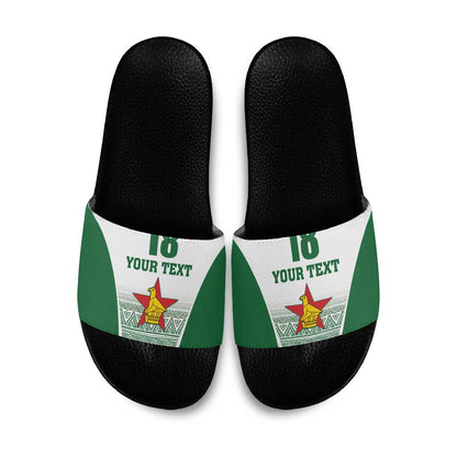 Custom Zimbabwe Sables Rugby Slide Sandals African Patterns