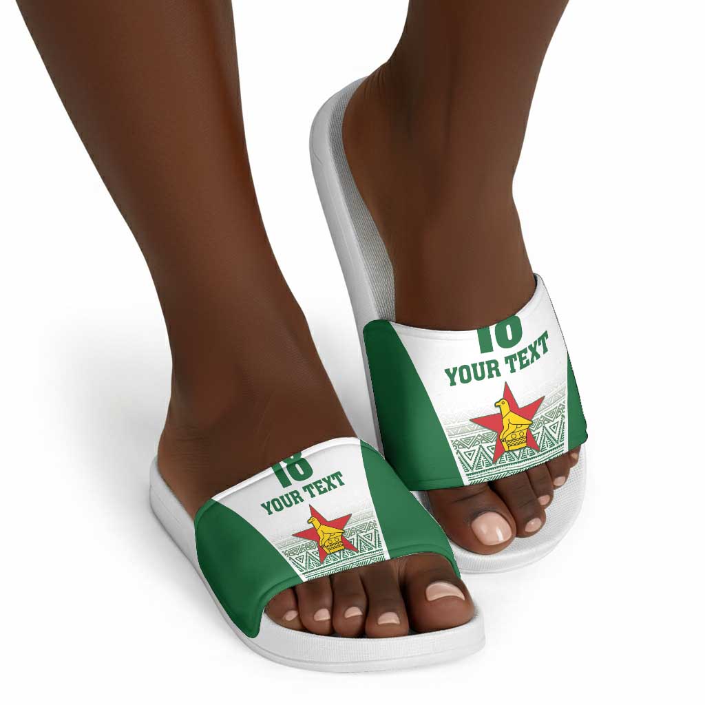 Custom Zimbabwe Sables Rugby Slide Sandals African Patterns