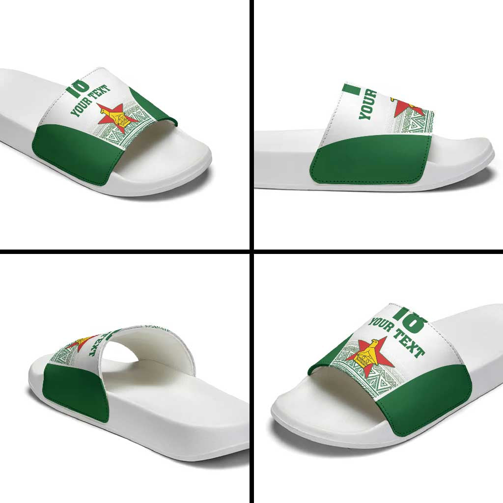 Custom Zimbabwe Sables Rugby Slide Sandals African Patterns