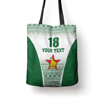 Custom Zimbabwe Sables Rugby Tote Bag African Patterns
