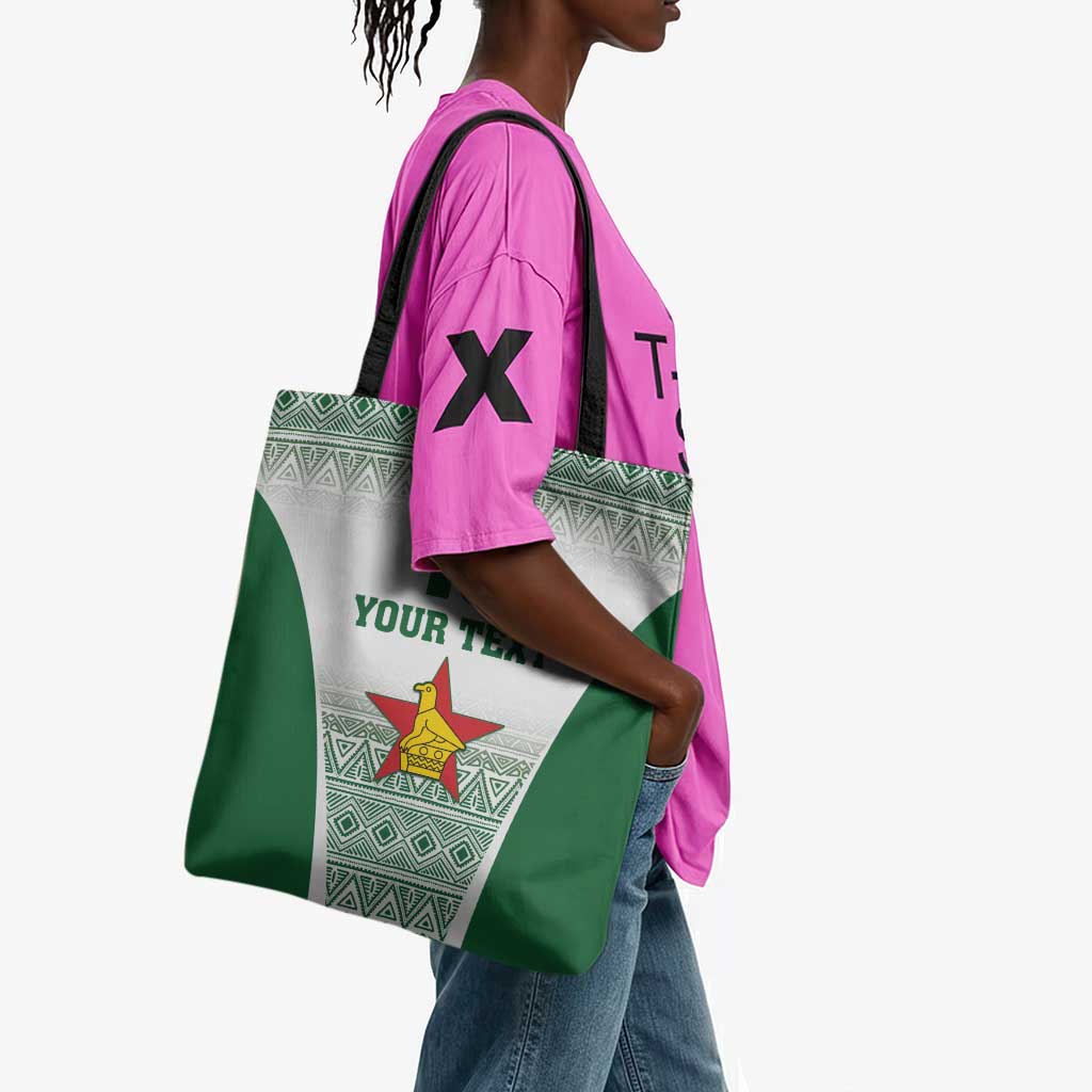 Custom Zimbabwe Sables Rugby Tote Bag African Patterns