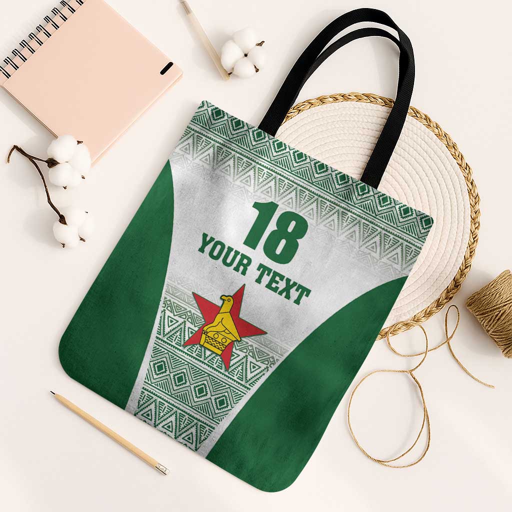 Custom Zimbabwe Sables Rugby Tote Bag African Patterns