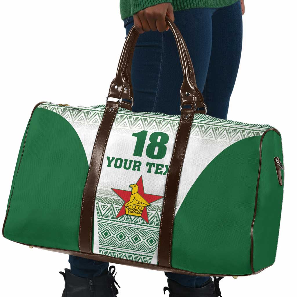 Custom Zimbabwe Sables Rugby Travel Bag African Patterns