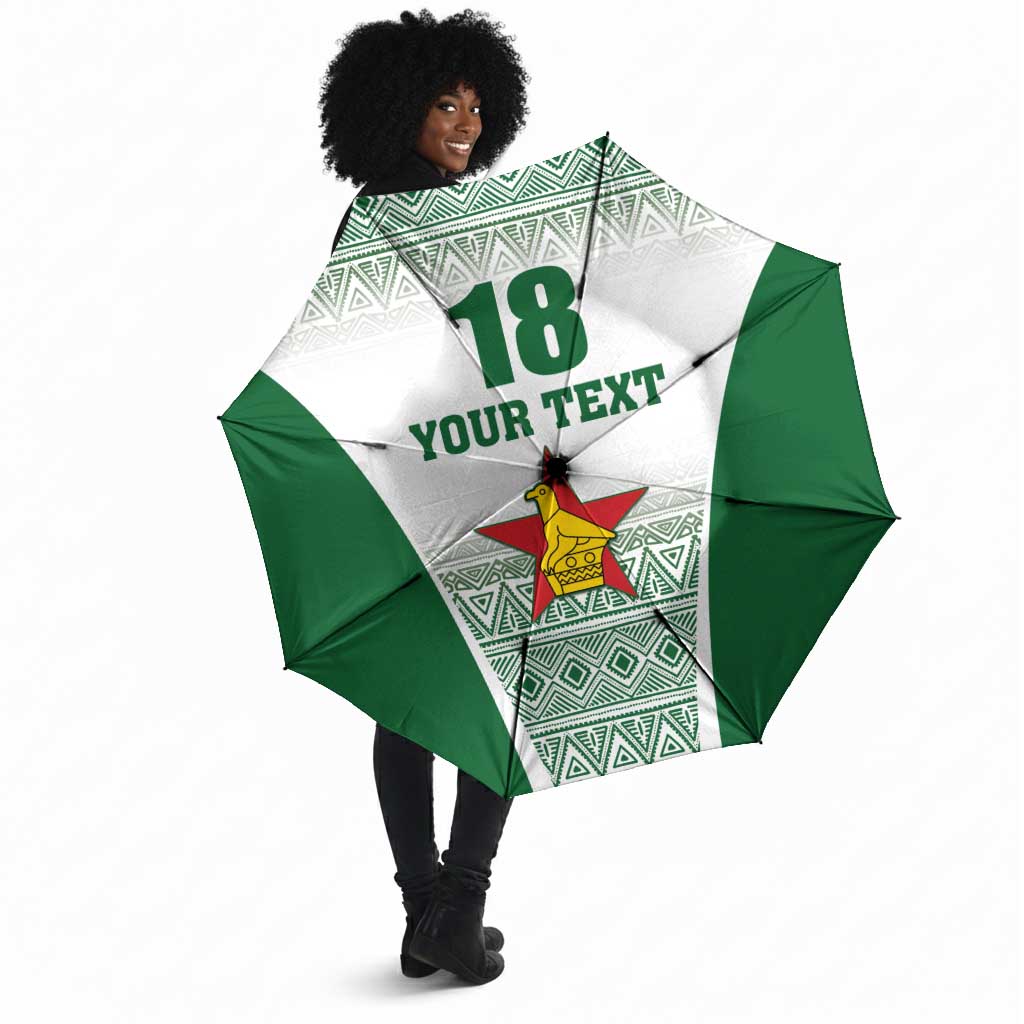 Custom Zimbabwe Sables Rugby Umbrella African Patterns