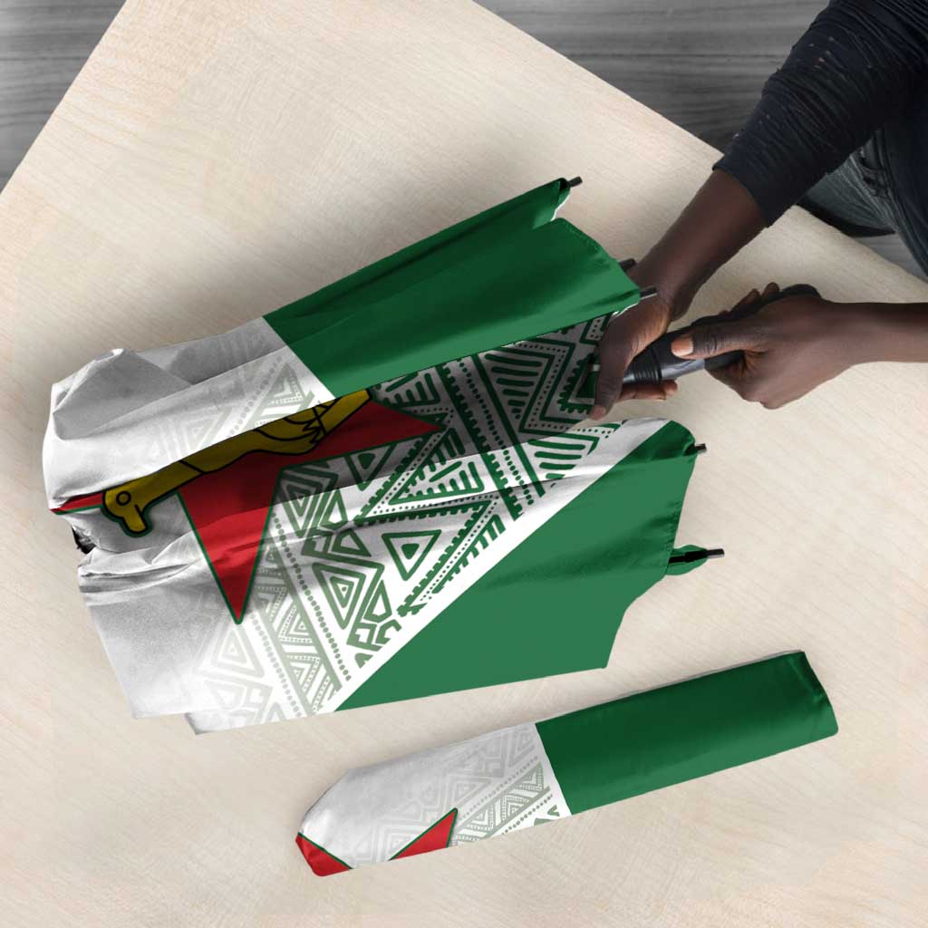 Custom Zimbabwe Sables Rugby Umbrella African Patterns