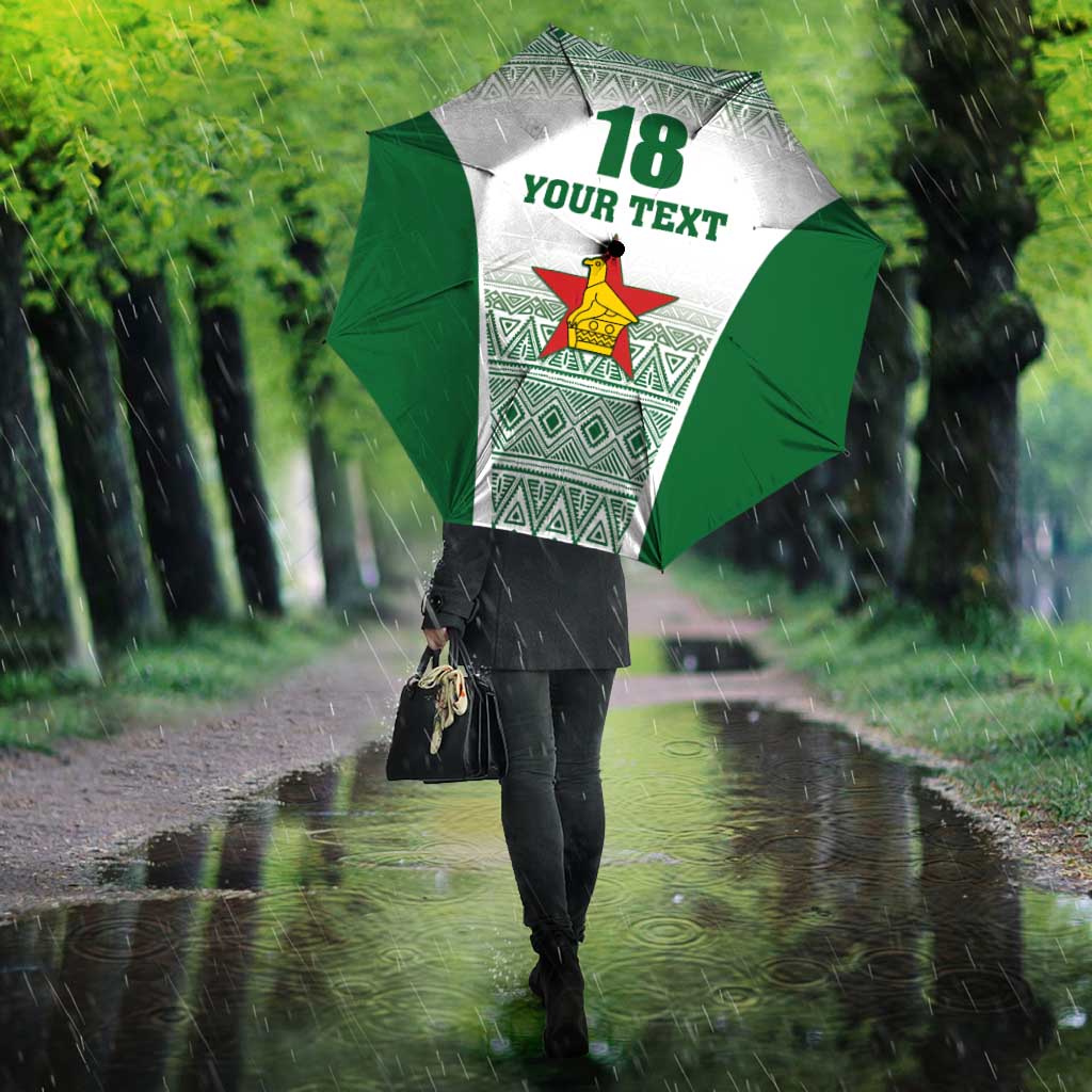 Custom Zimbabwe Sables Rugby Umbrella African Patterns
