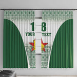 Custom Zimbabwe Sables Rugby Window Curtain African Patterns - African Pride
